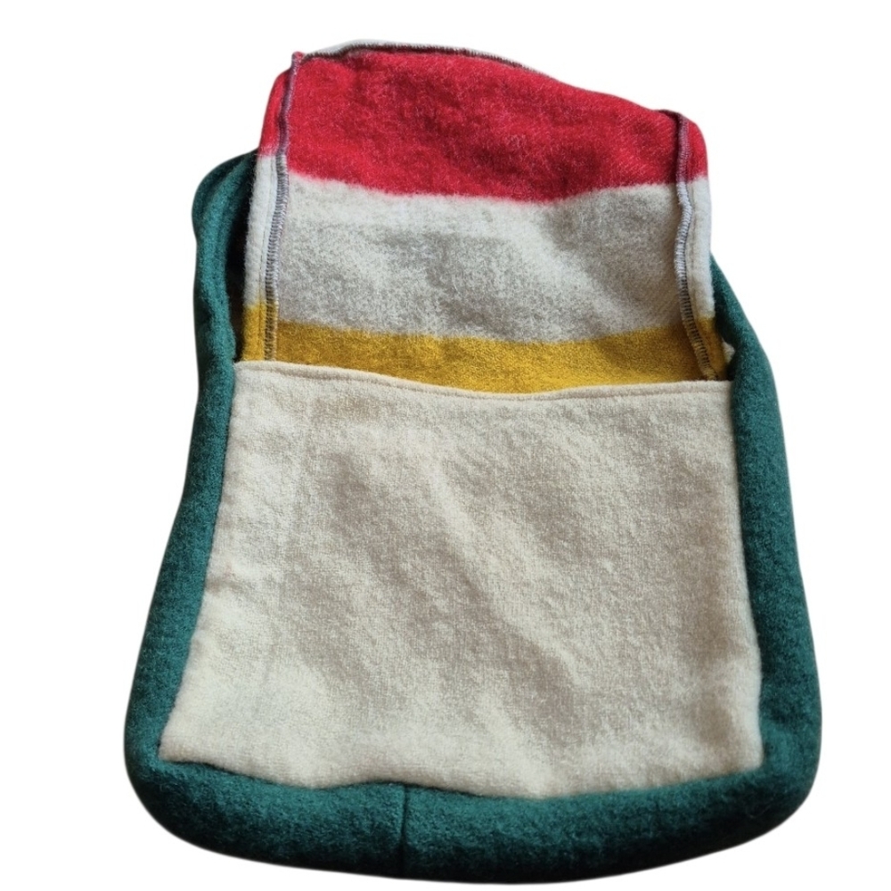 Vintage Wool Shoulder Bag With Inside Pouch - Picture 3 of 6